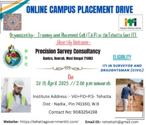 Tehatta Govt ITI Online Campus Drive 2025
